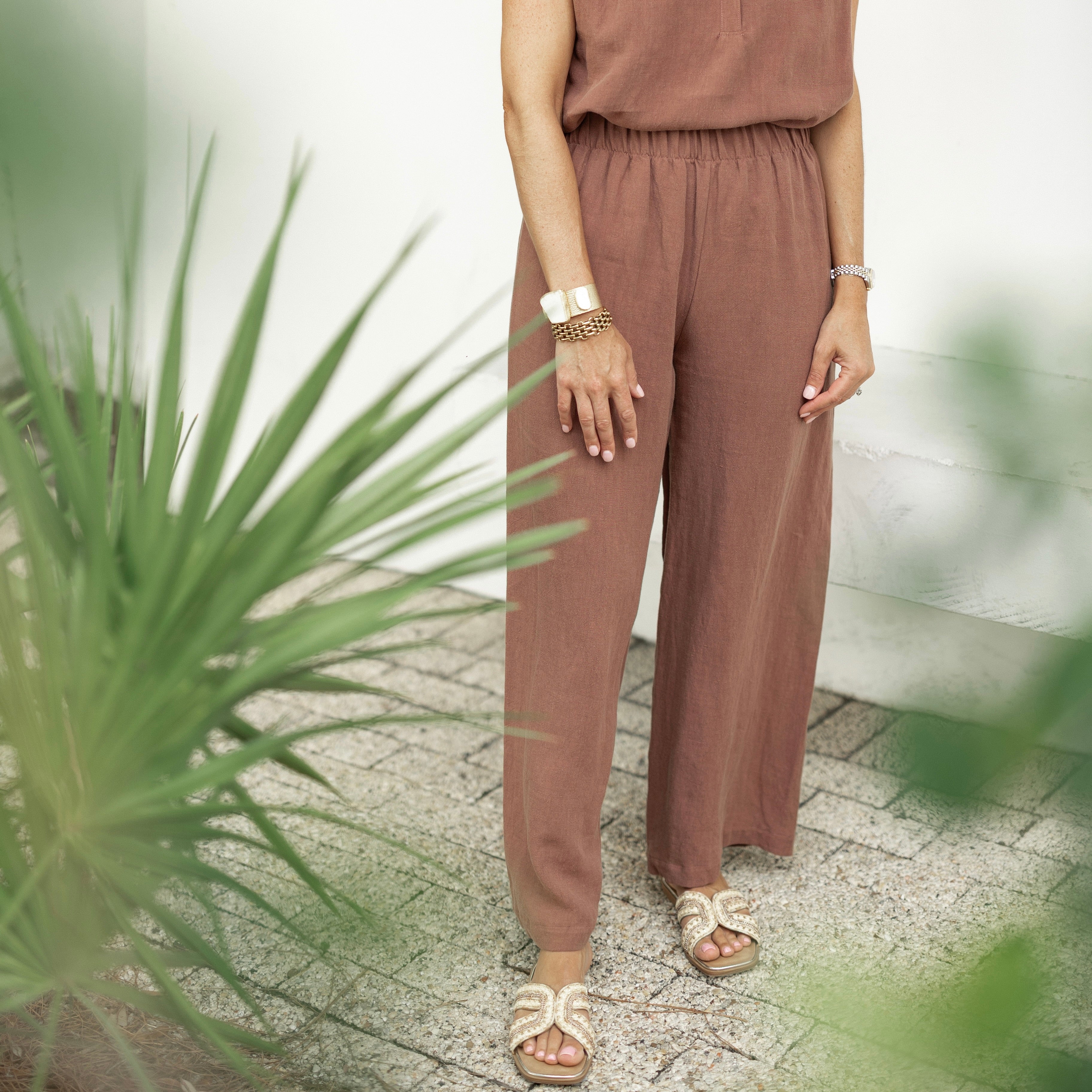 Cocoa Linen Pant