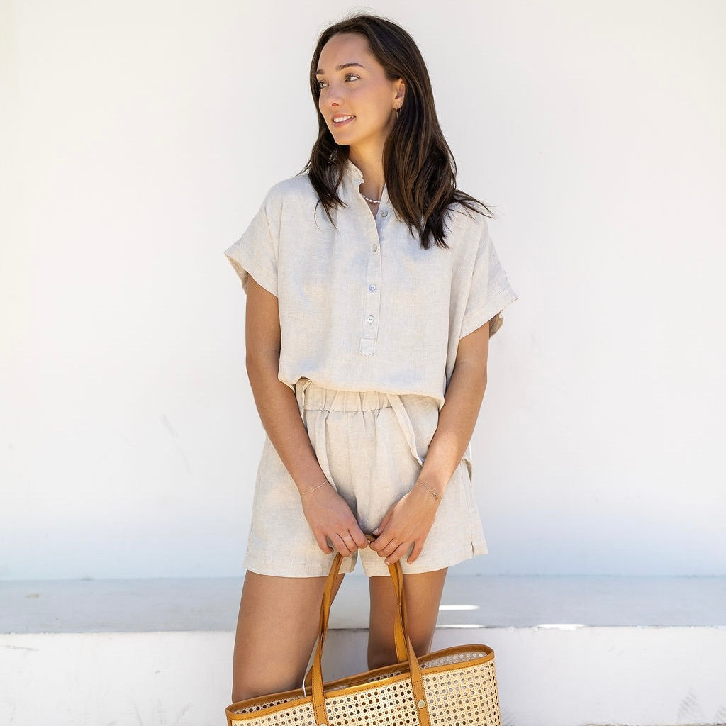 Oatmeal Linen Everyday Short