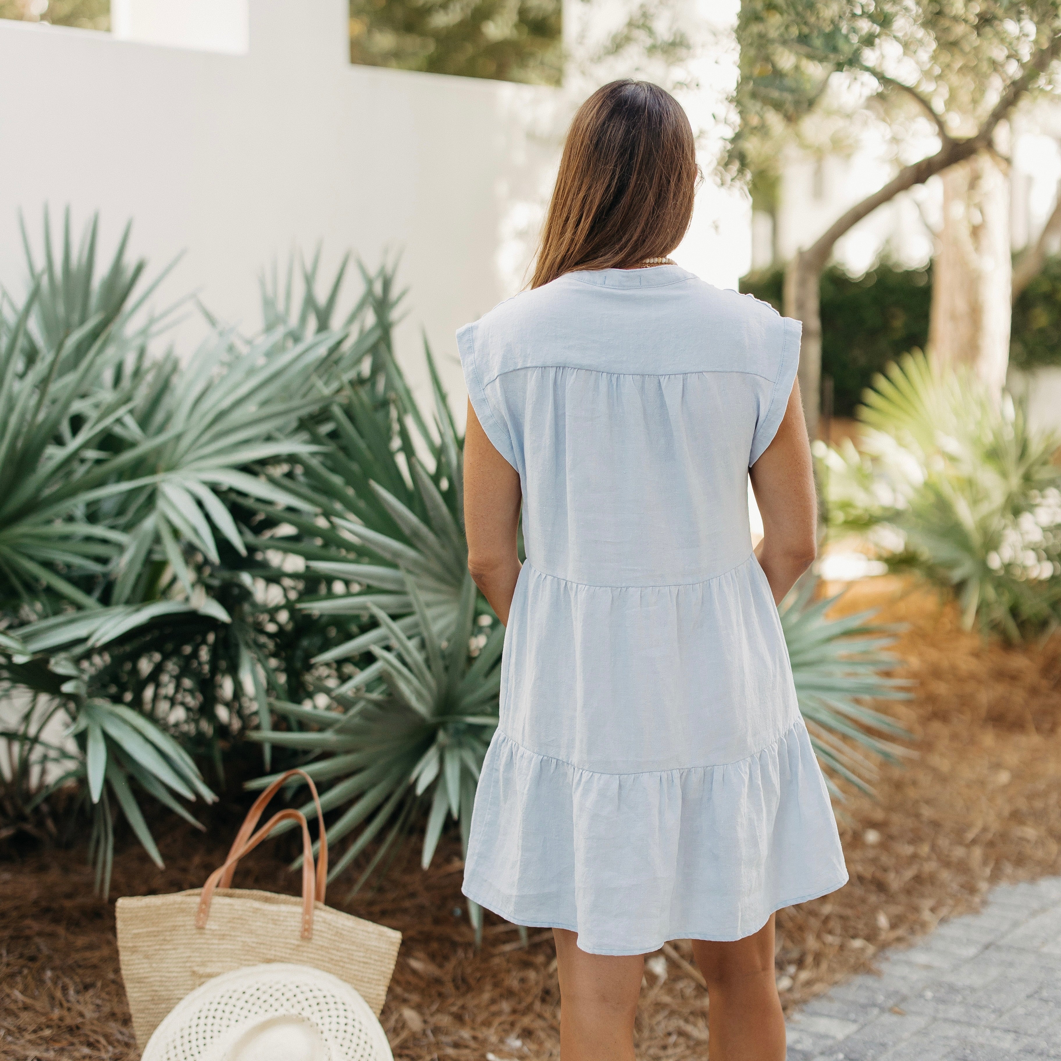 Sky Linen Milano Dress